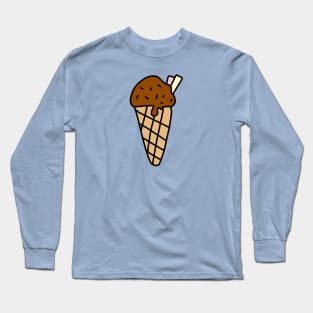 chocolate corn ice cream Long Sleeve T-Shirt